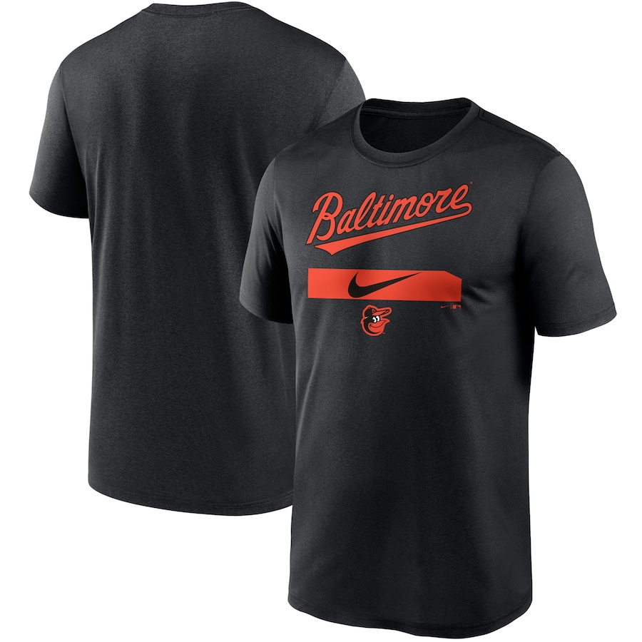 Men's Baltimore Orioles Nike Black City Legend Practice Performance T-Shirt