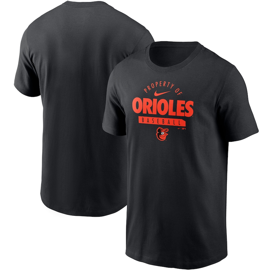 Men's Baltimore Orioles Nike Black Primetime Property Of Practice T-Shirt Men's Baltimore Orioles Nike Black Primetime Property Of Practice T-Shirt