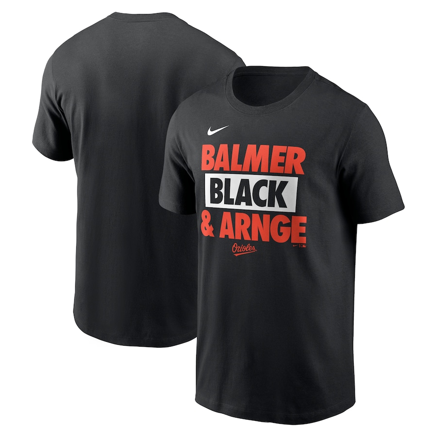 Men's Baltimore Orioles Nike Black Rally Rule T-Shirt Men's Baltimore Orioles Nike Black Rally Rule T-Shirt
