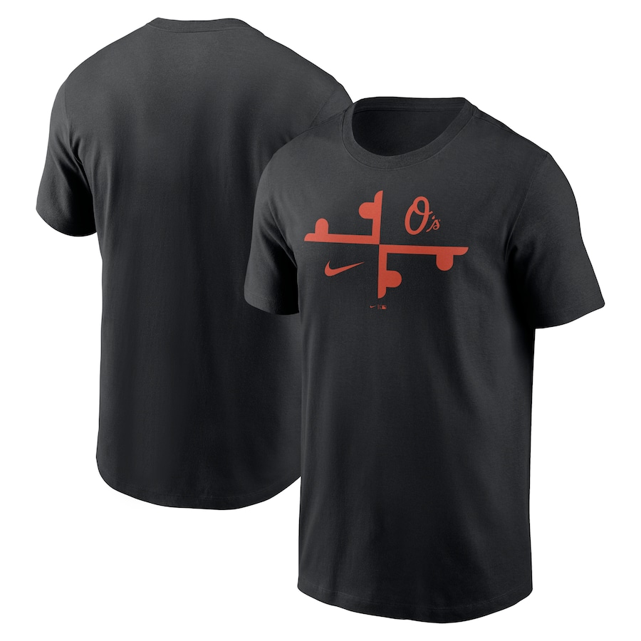 Men's Baltimore Orioles Nike Black Wordmark Local Team T-Shirt Men's Baltimore Orioles Nike Black Wordmark Local Team T-Shirt