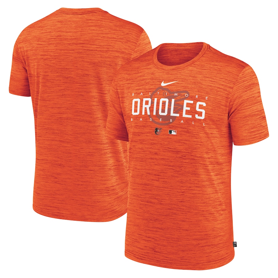 Men's Baltimore Orioles Nike Orange Authentic Collection Velocity Performance Practice T-Shirt Men's Baltimore Orioles Nike Orange Authentic Collection Velocity Performance Practice T-Shirt