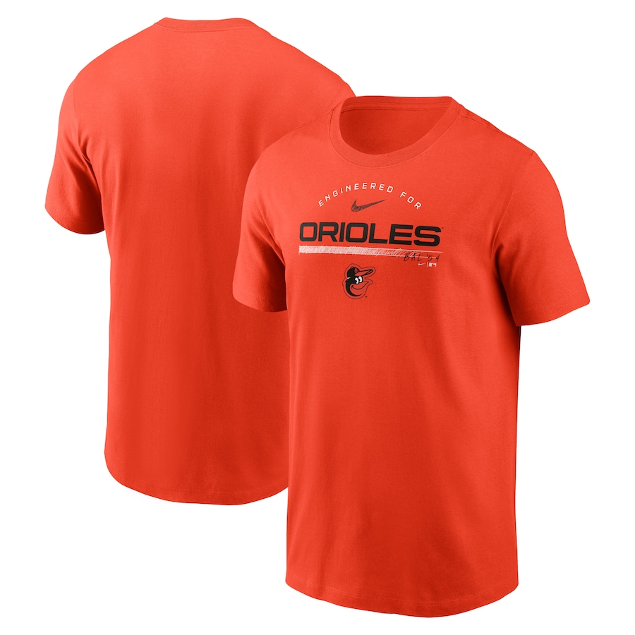 Men's Baltimore Orioles Nike Orange Team Engineered Performance T-Shirt Men's Baltimore Orioles Nike Orange Team Engineered Performance T-Shirt