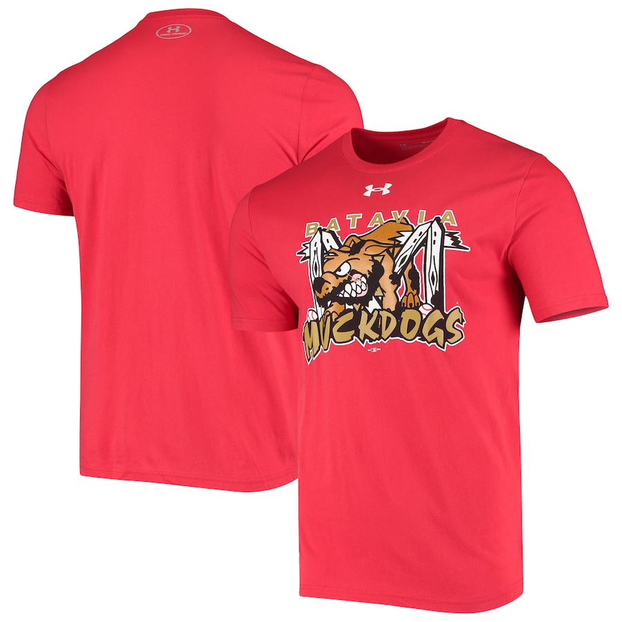Men's Batavia MuckDogs Under Armour Red T-Shirt