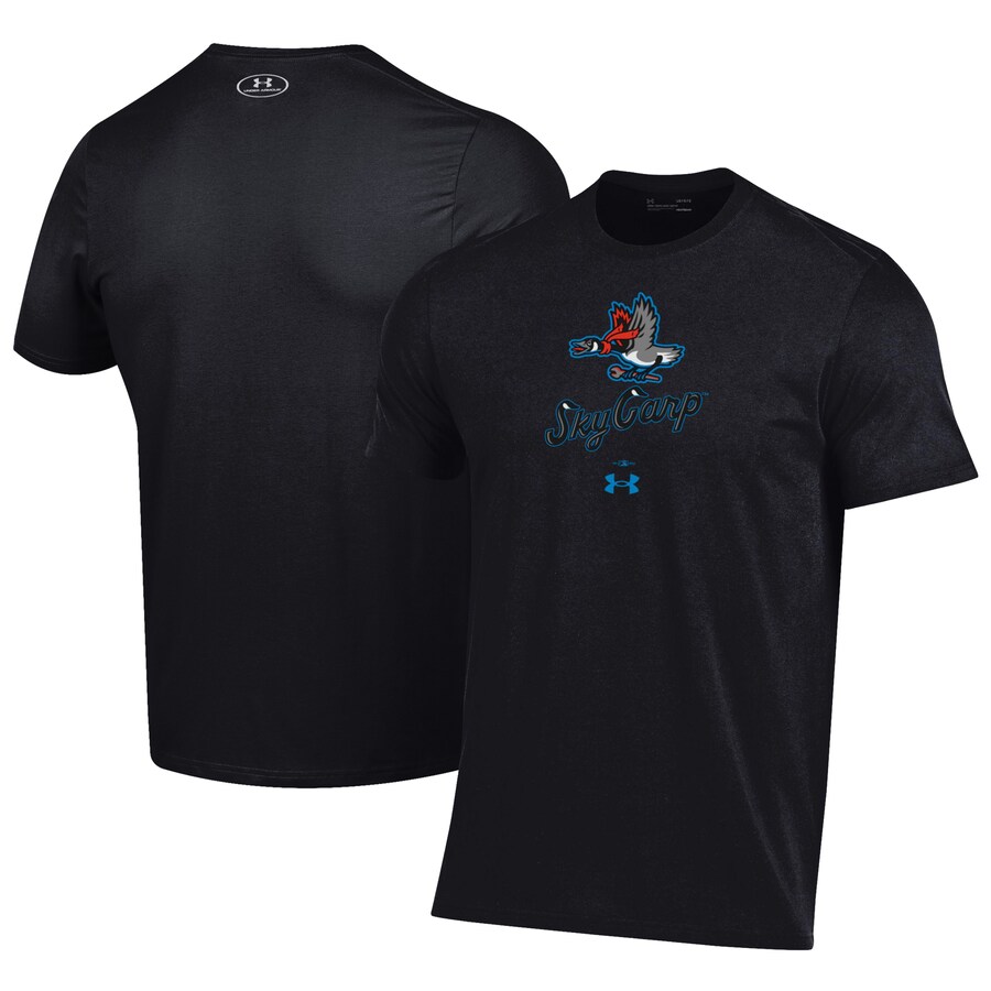 Men's Beloit Sky Carp Under Armour Black Performance T-Shirt