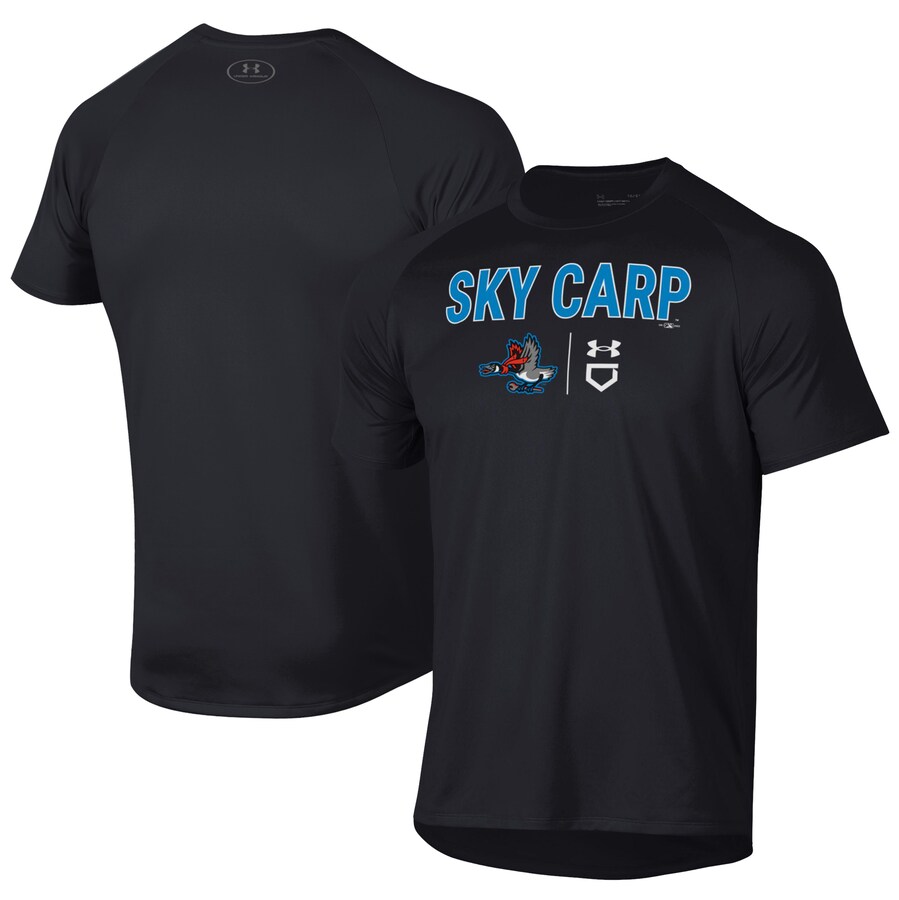 Men's Beloit Sky Carp Under Armour Black Tech T-Shirt