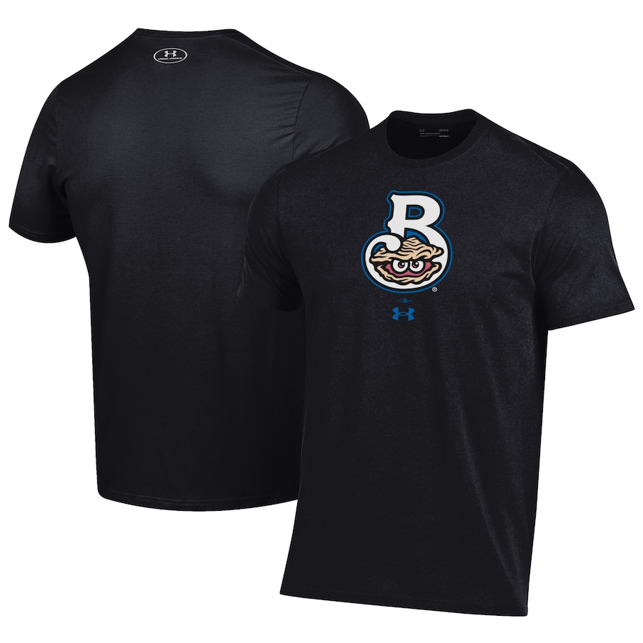 Men's Biloxi Shuckers Under Armour Black Performance T-Shirt