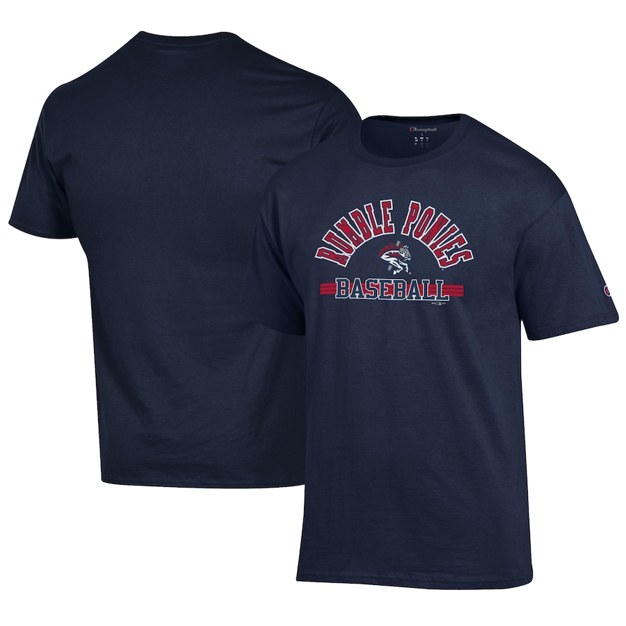 Men's Binghamton Rumble Ponies Champion Navy Jersey T-Shirt Men's Binghamton Rumble Ponies Champion Navy Jersey T-Shirt