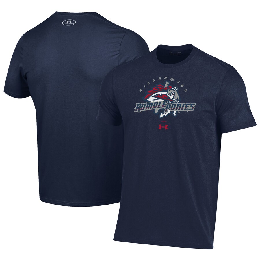 Men's Binghamton Rumble Ponies Under Armour Navy Performance T-Shirt Men's Binghamton Rumble Ponies Under Armour Navy Performance T-Shirt