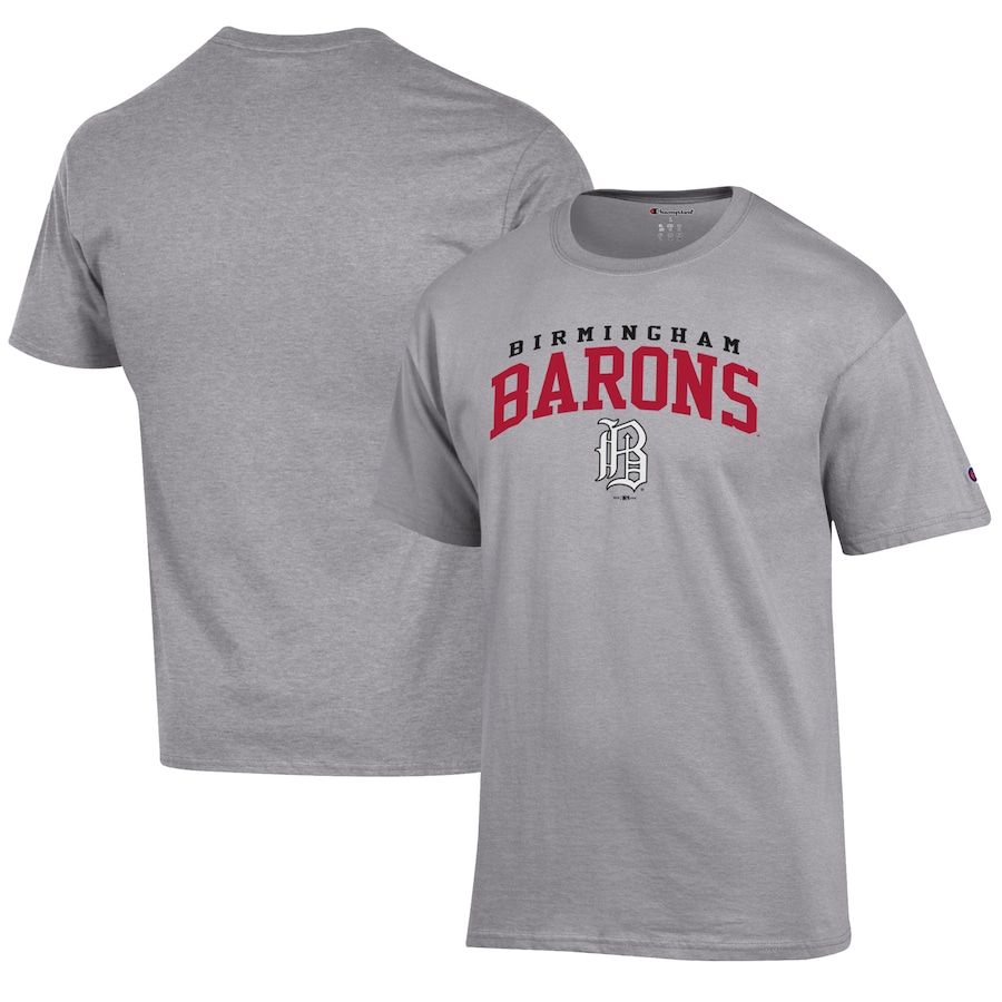 Men's Birmingham Barons Champion Gray Jersey T-Shirt