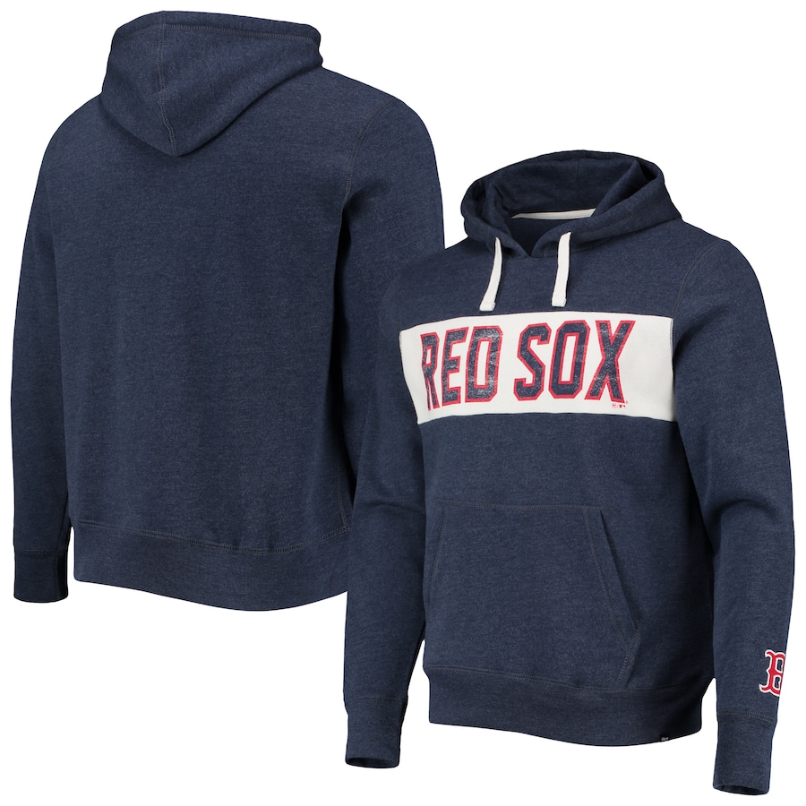 Men's Boston Red Sox '47 Heathered Navy Team Pullover Hoodie Men's Boston Red Sox '47 Heathered Navy Team Pullover Hoodie