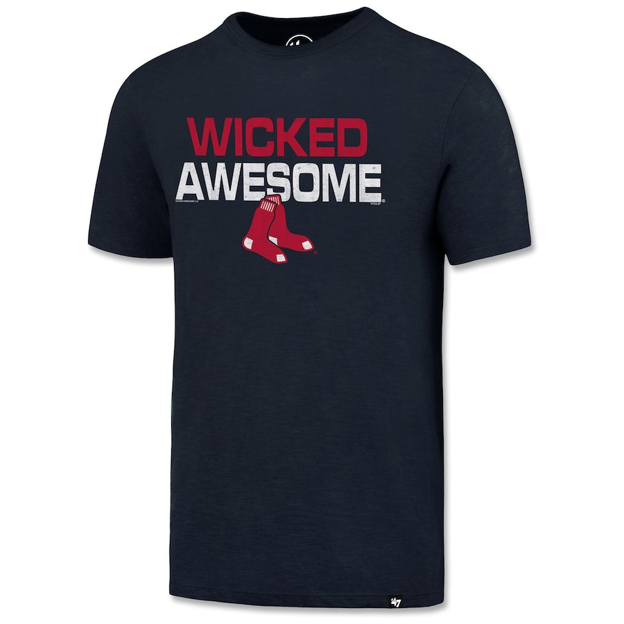 Men's Boston Red Sox '47 Navy Wicked Awesome Scrum T-Shirt Men's Boston Red Sox '47 Navy Wicked Awesome Scrum T-Shirt