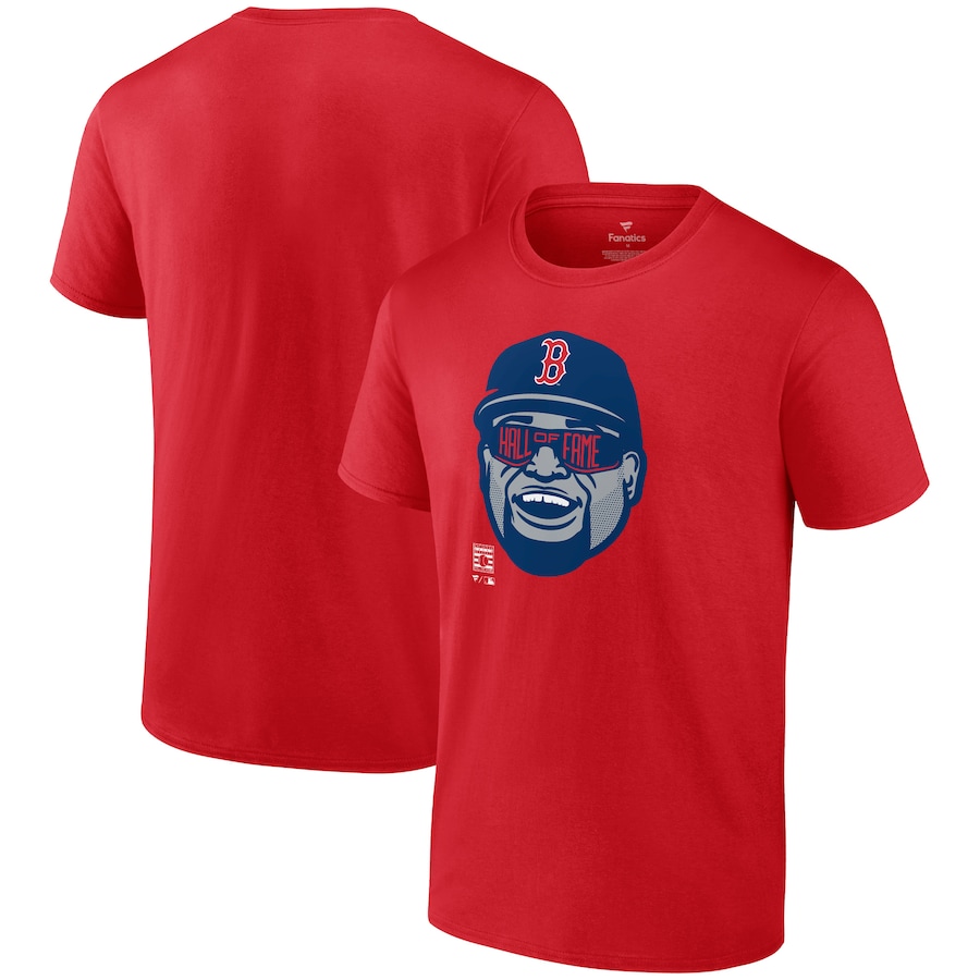 Men's Boston Red Sox David Ortiz Red Hall of Fame T-Shirt