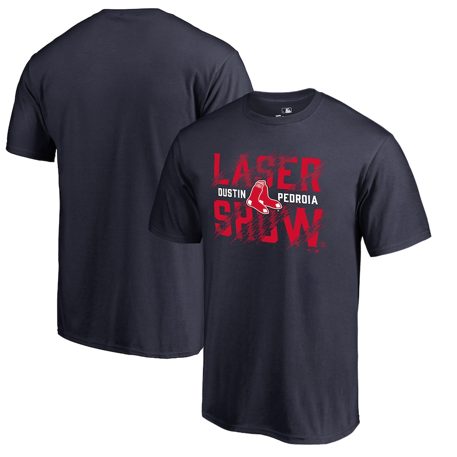Men's Boston Red Sox Dustin Pedroia Player Hometown Collection Navy T-Shirt Men's Boston Red Sox Dustin Pedroia Player Hometown Collection Navy T-Shirt