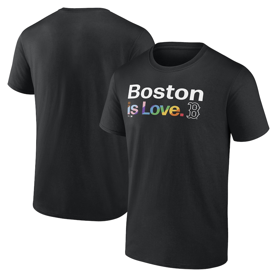 Men's Boston Red Sox Black City Pride T-Shirt Men's Boston Red Sox Black City Pride T-Shirt