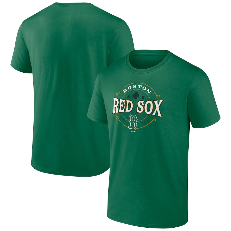 Men's Boston Red Sox Kelly Green St. Patrick's Day Lucky T-Shirt Men's Boston Red Sox Kelly Green St. Patrick's Day Lucky T-Shirt