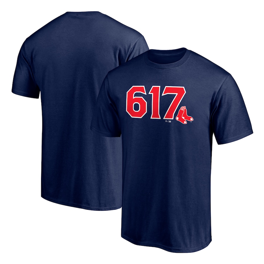 Men's Boston Red Sox Navy Hometown 617 T-Shirt Men's Boston Red Sox Navy Hometown 617 T-Shirt