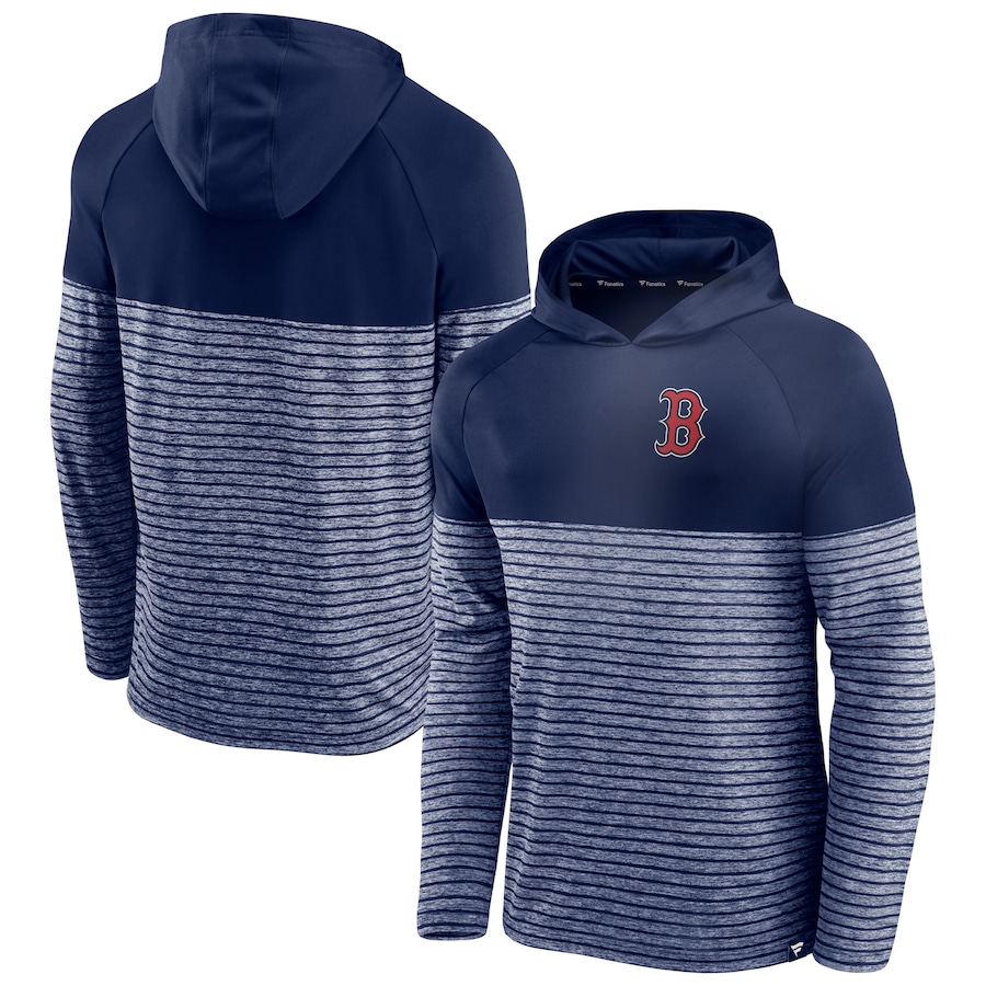 Men's Boston Red Sox Navy Line Up Shadow Stripe Raglan Pullover Hoodie Men's Boston Red Sox Navy Line Up Shadow Stripe Raglan Pullover Hoodie