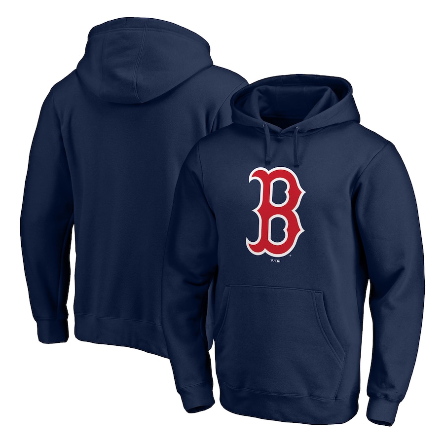 Men's Boston Red Sox Navy Official Logo Pullover Hoodie Men's Boston Red Sox Navy Official Logo Pullover Hoodie