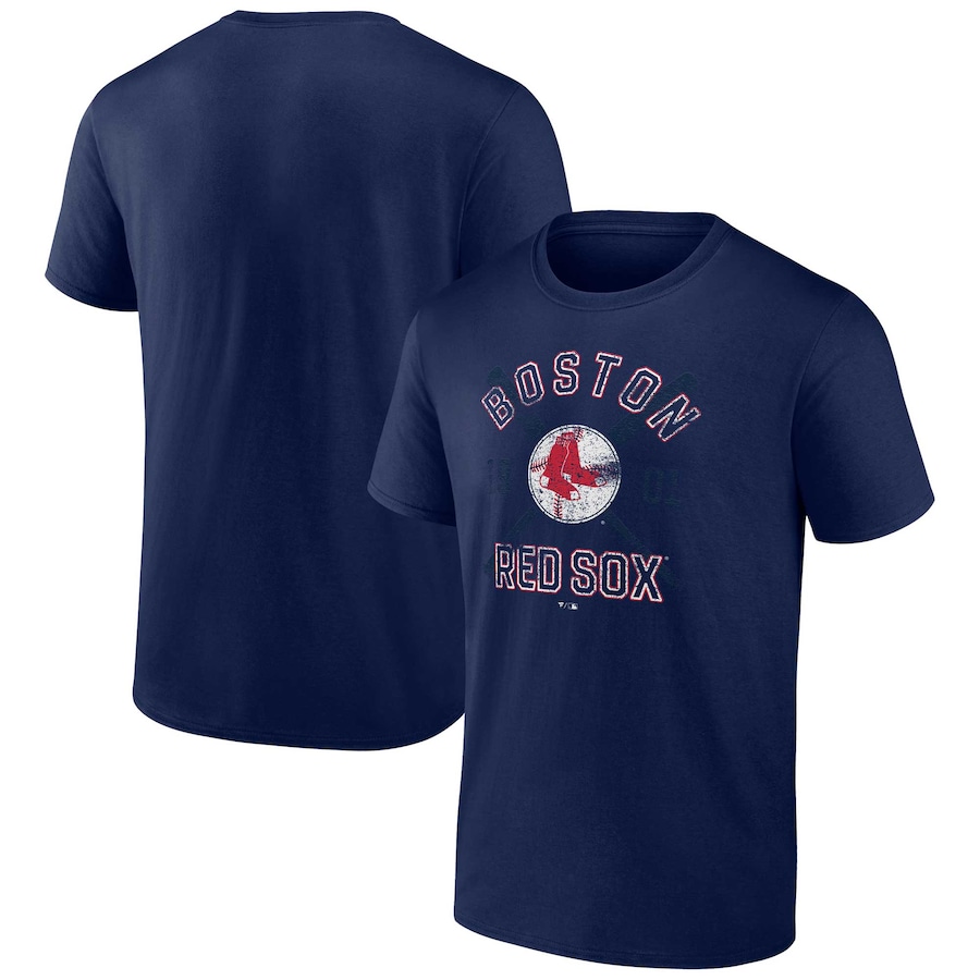 Men's Boston Red Sox Navy Second Wind T-Shirt Men's Boston Red Sox Navy Second Wind T-Shirt