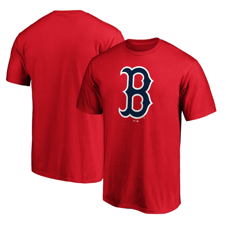 Men's Boston Red Sox Red Official Logo T-Shirt Men's Boston Red Sox Red Official Logo T-Shirt