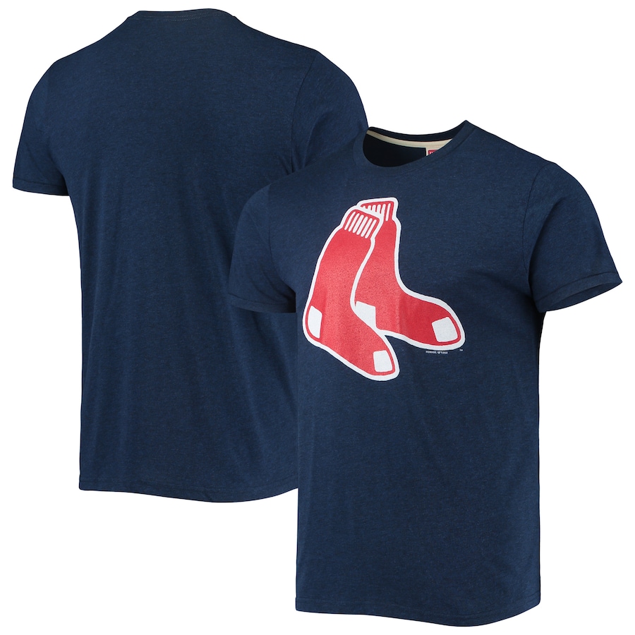 Men's Boston Red Sox Homage Navy Hand-Drawn Logo Tri-Blend T-Shirt Men's Boston Red Sox Homage Navy Hand-Drawn Logo Tri-Blend T-Shirt