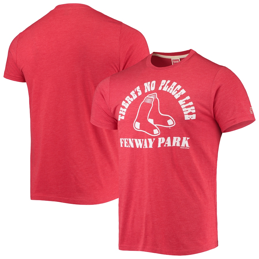 Men's Boston Red Sox Homage Red Hyper Local Tri-Blend T-Shirt Men's Boston Red Sox Homage Red Hyper Local Tri-Blend T-Shirt