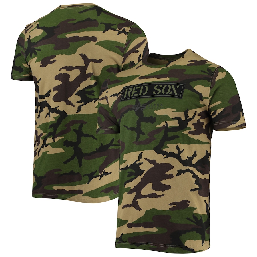 Men's Boston Red Sox New Era Camo Club T-Shirt Men's Boston Red Sox New Era Camo Club T-Shirt