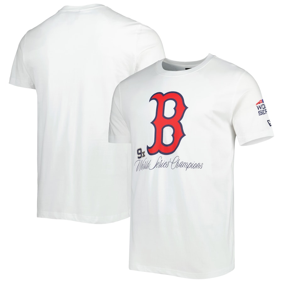 Men's Boston Red Sox New Era White Historical Championship T-Shirt