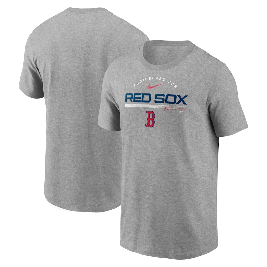 Men's Boston Red Sox Nike Heather Gray Team Engineered Performance T-Shirt Men's Boston Red Sox Nike Heather Gray Team Engineered Performance T-Shirt
