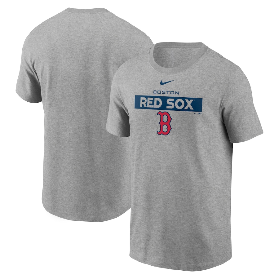 Men's Boston Red Sox Nike Heathered Gray Team T-Shirt