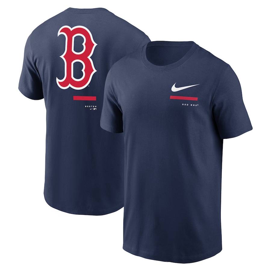 Men's Boston Red Sox Nike Navy Over the Shoulder T-Shirt
