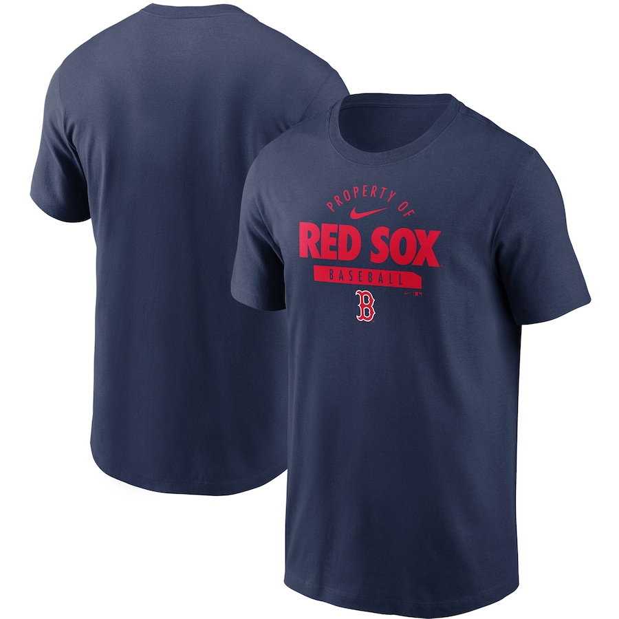 Men's Boston Red Sox Nike Navy Primetime Property Of Practice T-Shirt Men's Boston Red Sox Nike Navy Primetime Property Of Practice T-Shirt