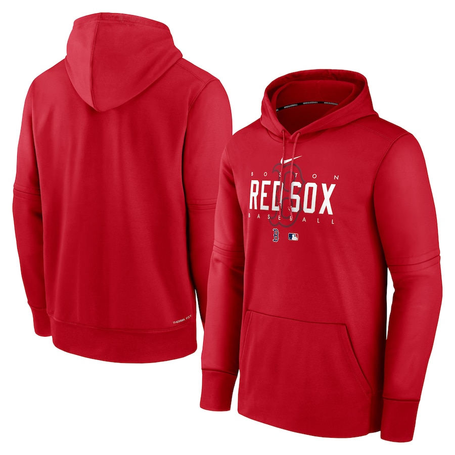 Men's Boston Red Sox Nike Red Authentic Collection Pregame Performance Pullover Hoodie Men's Boston Red Sox Nike Red Authentic Collection Pregame Performance Pullover Hoodie