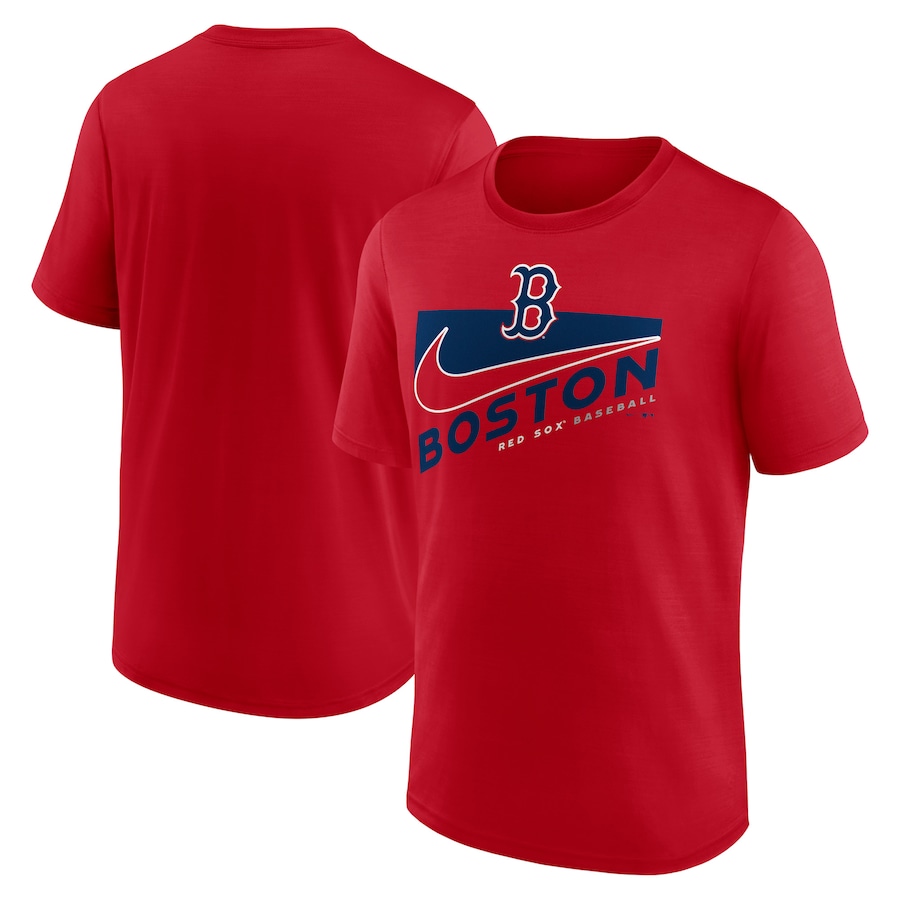 Men's Boston Red Sox Nike Red Swoosh Town Performance T-Shirt Men's Boston Red Sox Nike Red Swoosh Town Performance T-Shirt