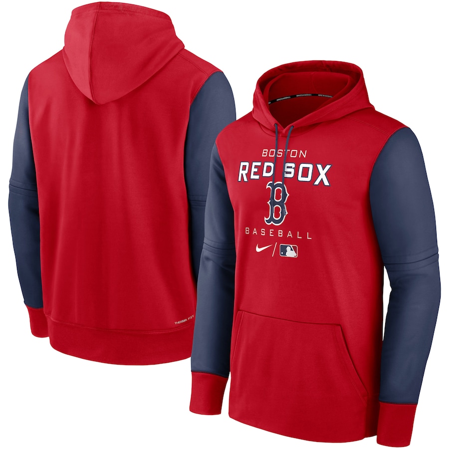 Men's Boston Red Sox Nike Red/Navy Authentic Collection Performance Hoodie Men's Boston Red Sox Nike Red/Navy Authentic Collection Performance Hoodie