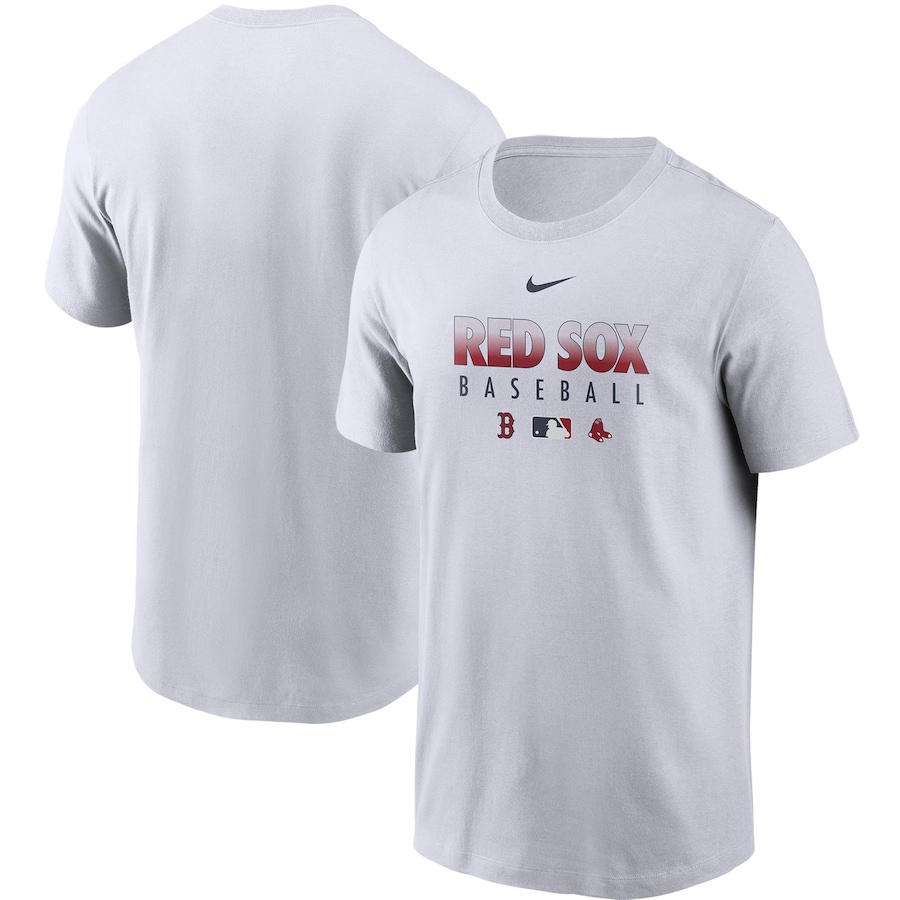Men's Boston Red Sox Nike White Authentic Collection Team Performance T-Shirt Men's Boston Red Sox Nike White Authentic Collection Team Performance T-Shirt