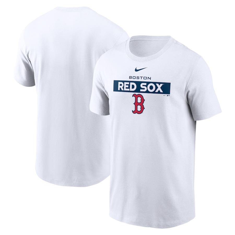 Men's Boston Red Sox Nike White Team T-Shirt Men's Boston Red Sox Nike White Team T-Shirt