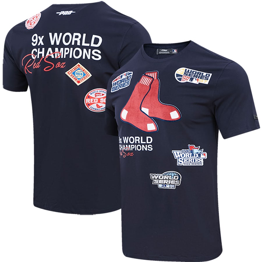 Men's Boston Red Sox Pro Standard Navy Championship T-Shirt Men's Boston Red Sox Pro Standard Navy Championship T-Shirt