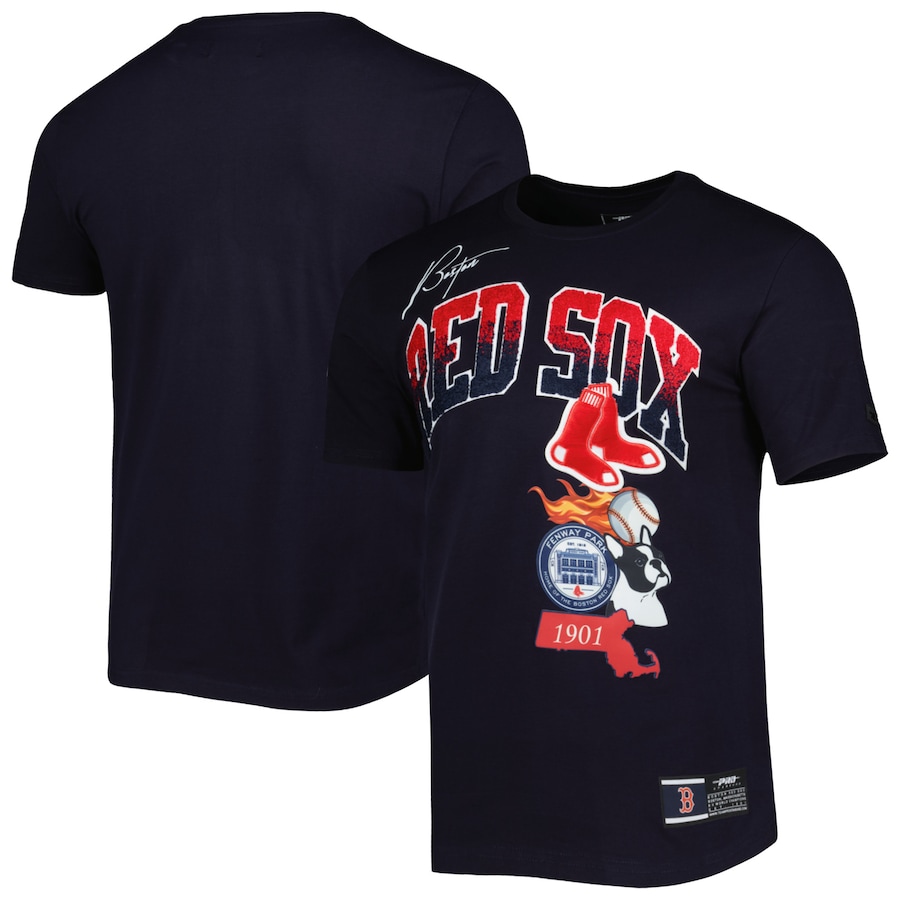 Men's Boston Red Sox Pro Standard Navy Hometown T-Shirt Men's Boston Red Sox Pro Standard Navy Hometown T-Shirt