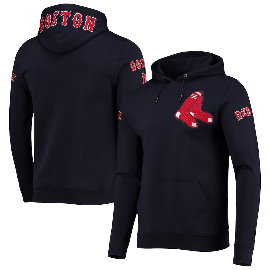 Men's Boston Red Sox Pro Standard Navy Team Logo Pullover Hoodie Men's Boston Red Sox Pro Standard Navy Team Logo Pullover Hoodie