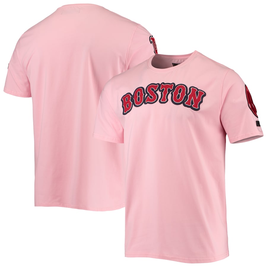 Men's Boston Red Sox Pro Standard Pink Club T-Shirt Men's Boston Red Sox Pro Standard Pink Club T-Shirt