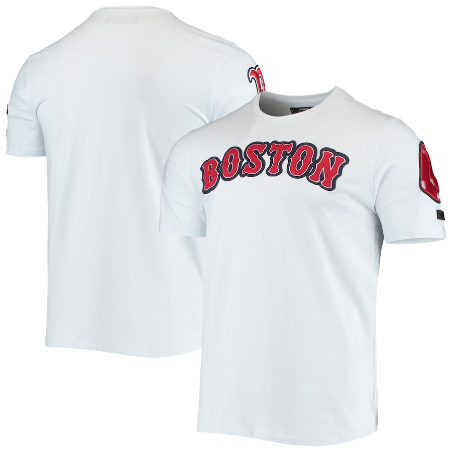Men's Boston Red Sox Pro Standard White Team Logo T-Shirt Men's Boston Red Sox Pro Standard White Team Logo T-Shirt