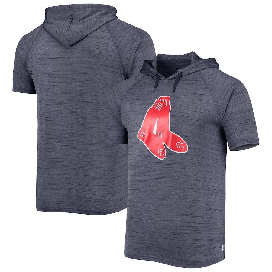 Men's Boston Red Sox Stitches Navy Space-Dye Raglan Hoodie T-Shirt Men's Boston Red Sox Stitches Navy Space-Dye Raglan Hoodie T-Shirt