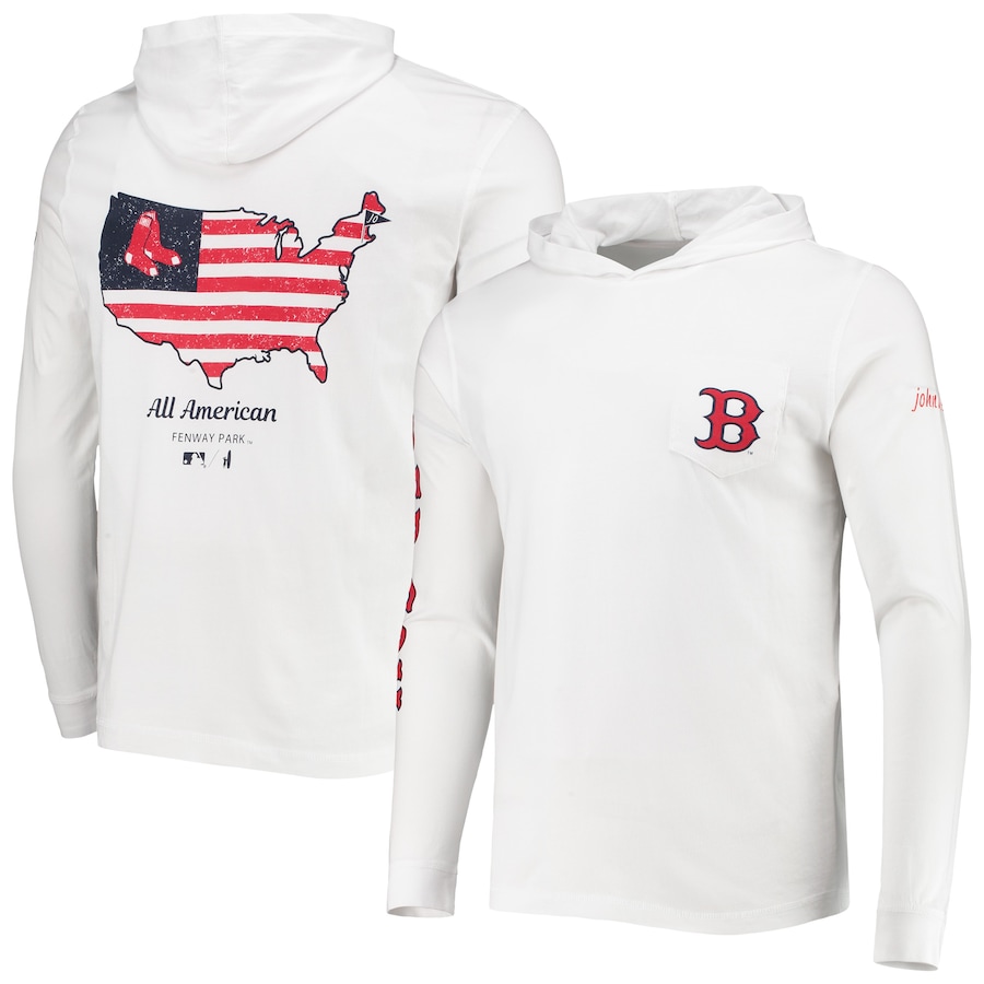 Men's Boston Red Sox johnnie-O White Edison Hoodie T-Shirt Men's Boston Red Sox johnnie-O White Edison Hoodie T-Shirt