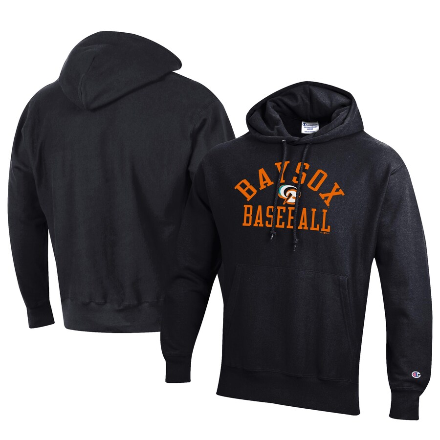 Men's Bowie Baysox Champion Black Baseball Reverse Weave Pullover Hoodie Men's Bowie Baysox Champion Black Baseball Reverse Weave Pullover Hoodie