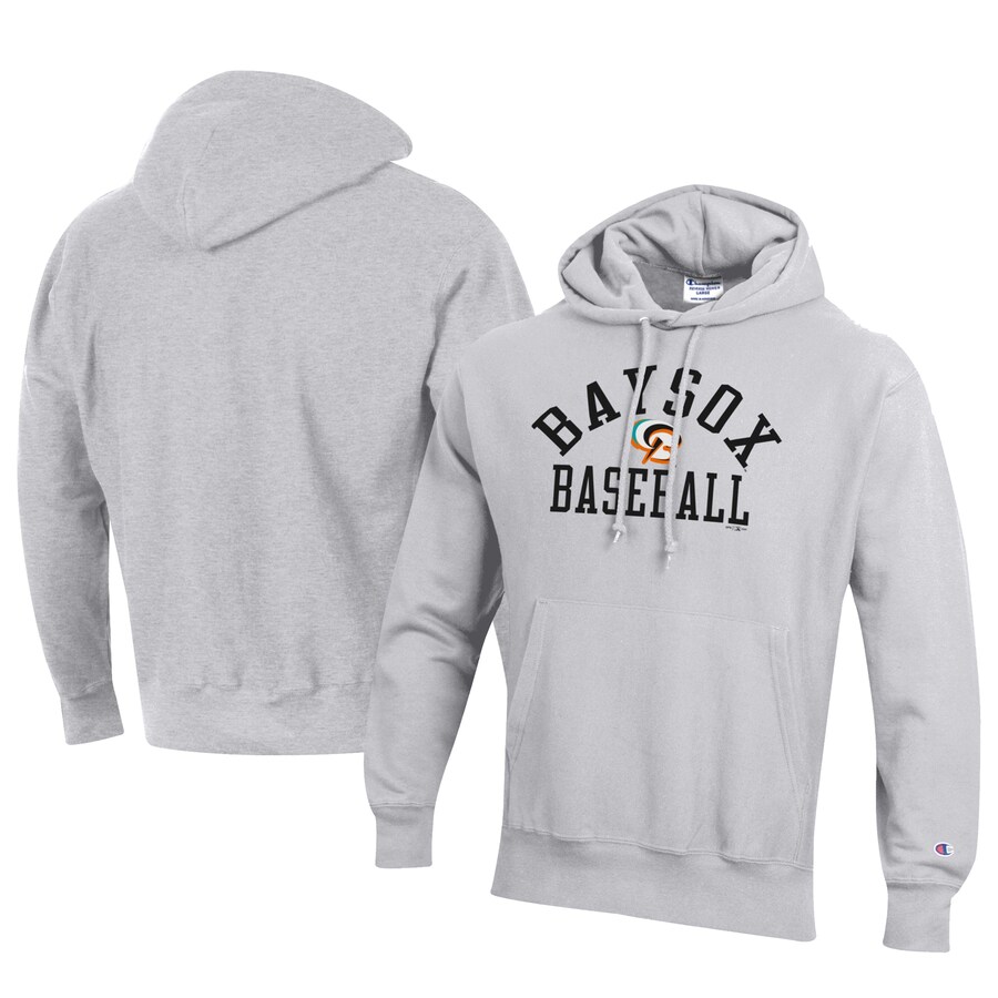 Men's Bowie Baysox Champion Gray Baseball Reverse Weave Pullover Hoodie Men's Bowie Baysox Champion Gray Baseball Reverse Weave Pullover Hoodie