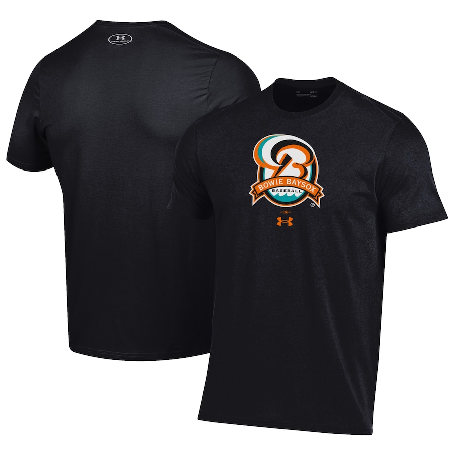 Men's Bowie Baysox Under Armour Black Performance T-Shirt Men's Bowie Baysox Under Armour Black Performance T-Shirt