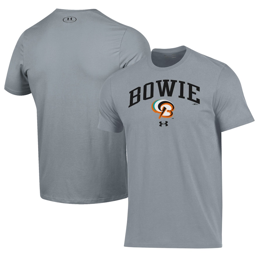Men's Bowie Baysox Under Armour Gray Performance T-Shirt Men's Bowie Baysox Under Armour Gray Performance T-Shirt