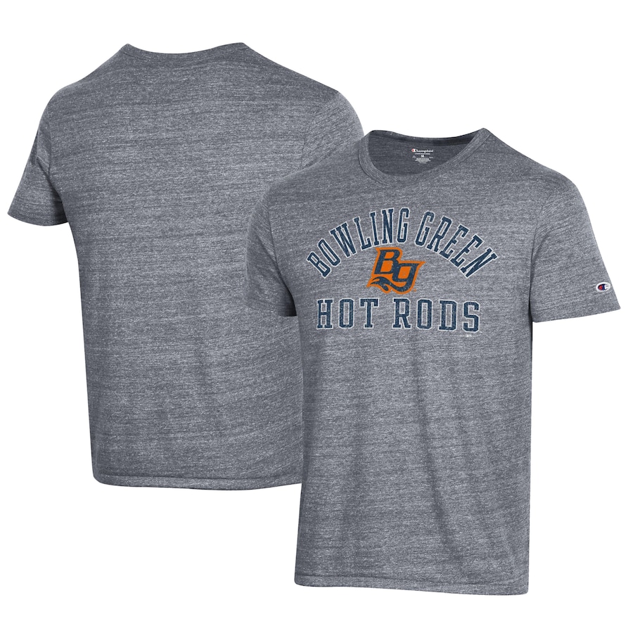Men's Bowling Green Hot Rods Champion Gray Ultimate Tri-Blend T-Shirt Men's Bowling Green Hot Rods Champion Gray Ultimate Tri-Blend T-Shirt