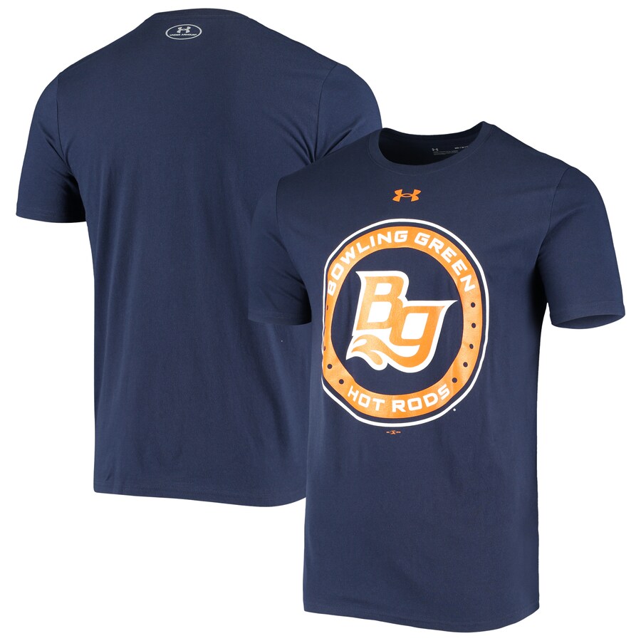 Men's Bowling Green Hot Rods Under Armour Navy T-Shirt